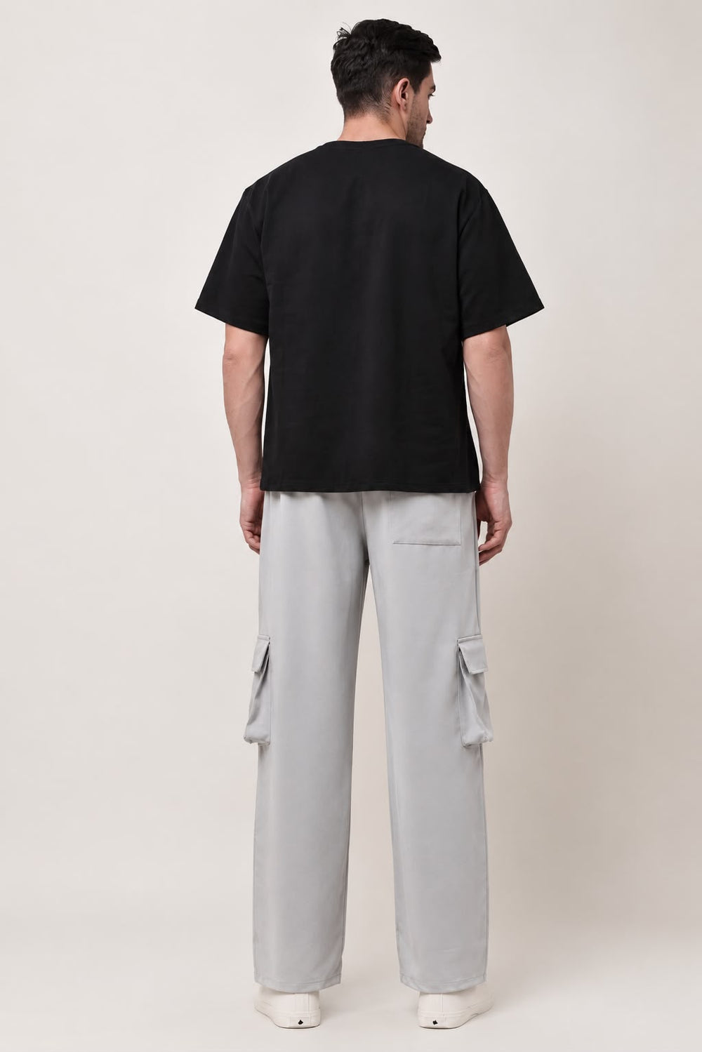 Relaxed Fit Cargo: Grey