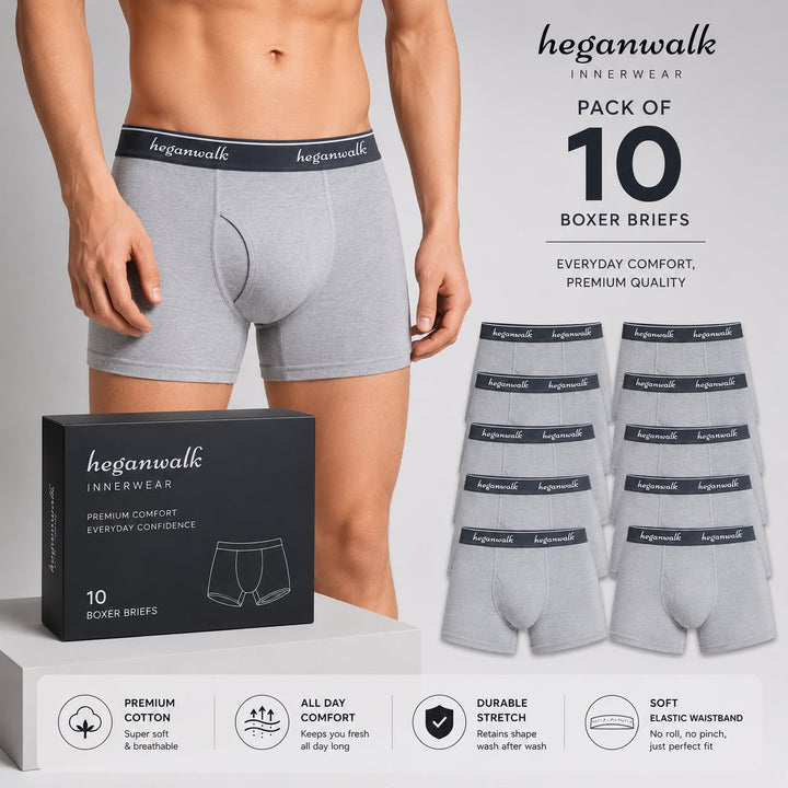 X-POP Grey Trunks Pack Of 10 HW