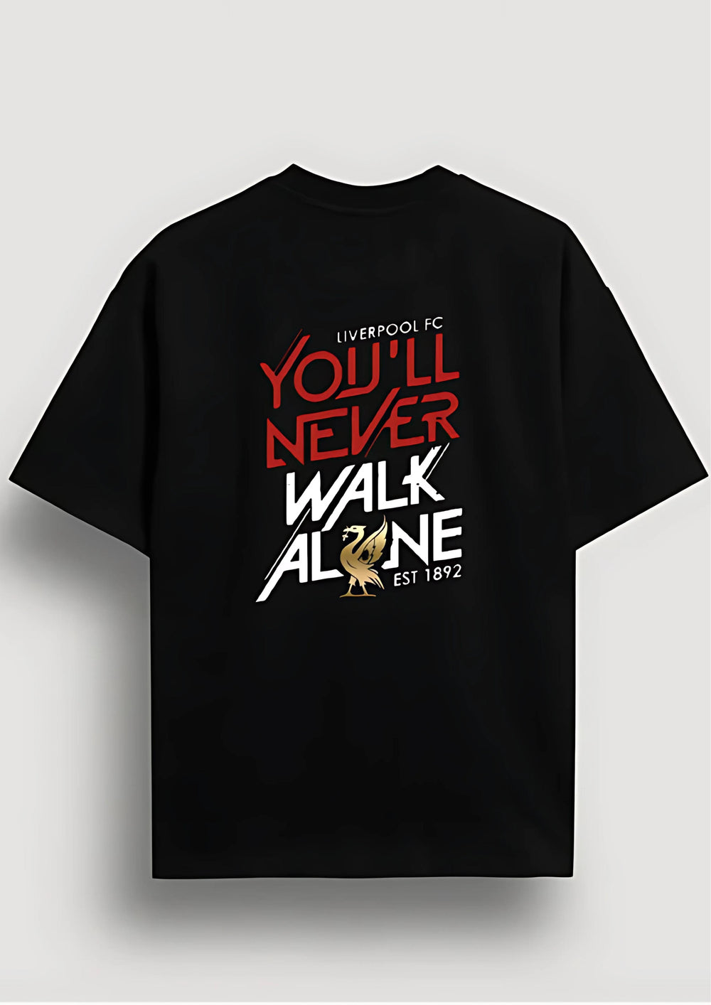 LIVERPOOL FC Black OVERSIZED T-SHIRT