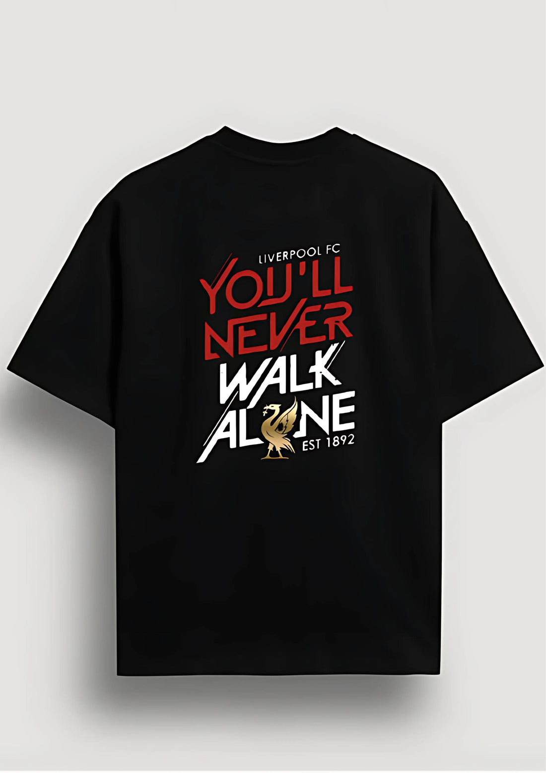 LIVERPOOL FC Black OVERSIZED T-SHIRT