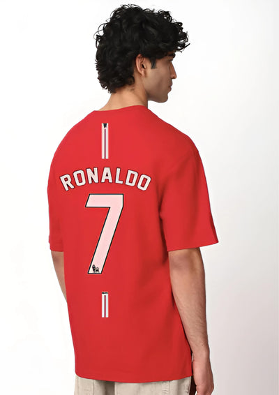 RONALDO RED OVERSIZED T-SHIRT