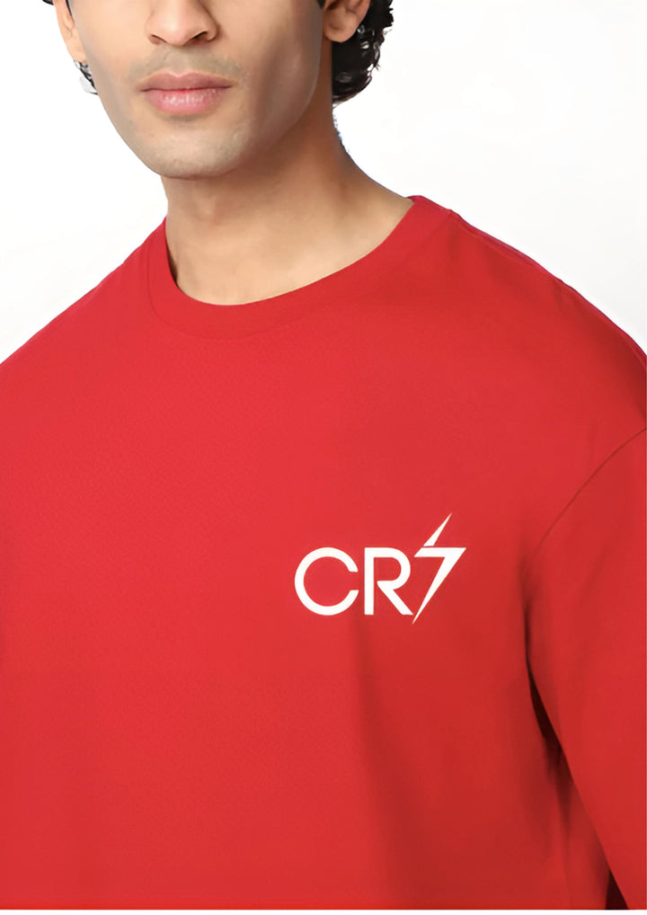 RONALDO RED OVERSIZED T-SHIRT