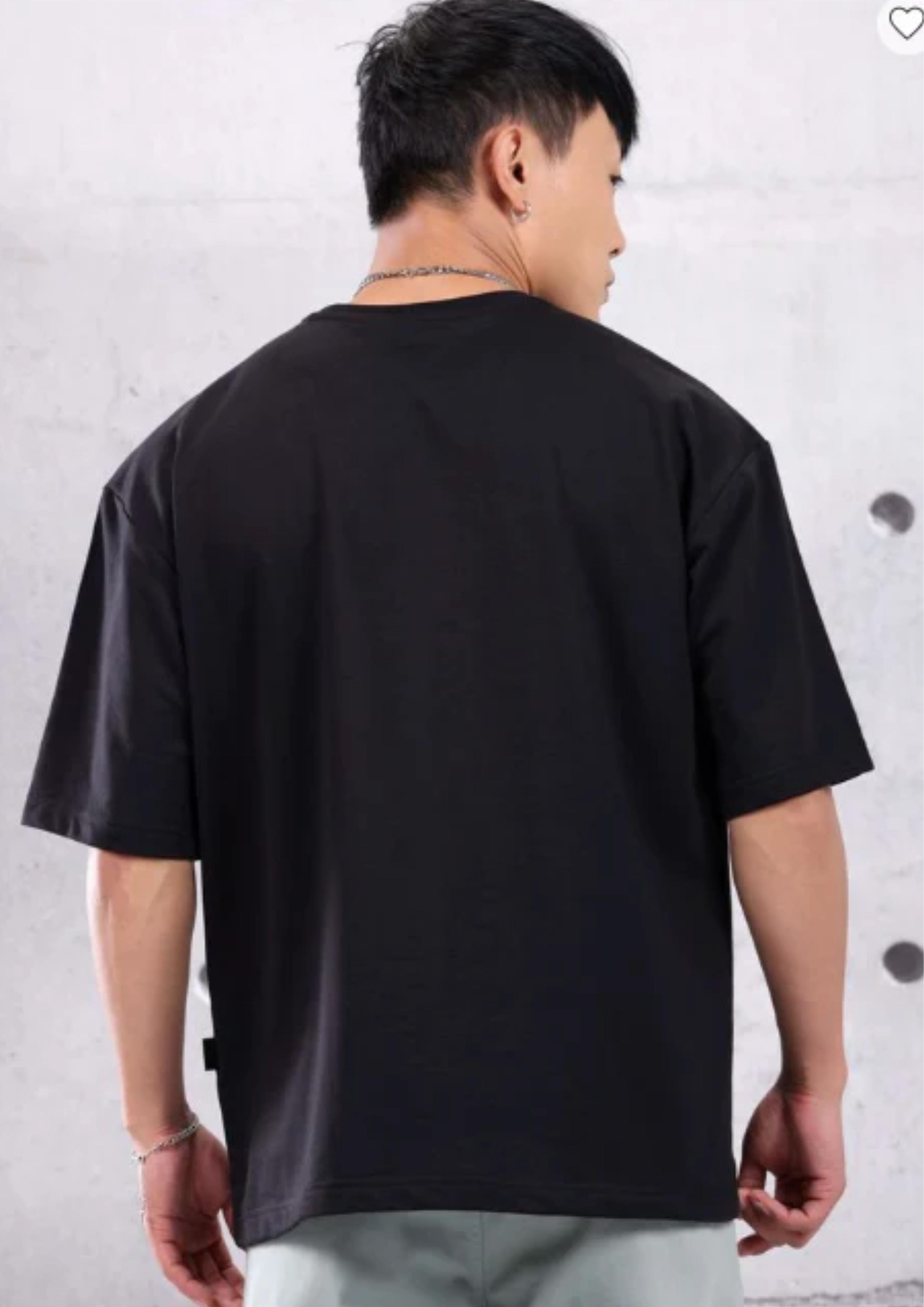 THALA BLACK OVERSIZED T-SHIRT