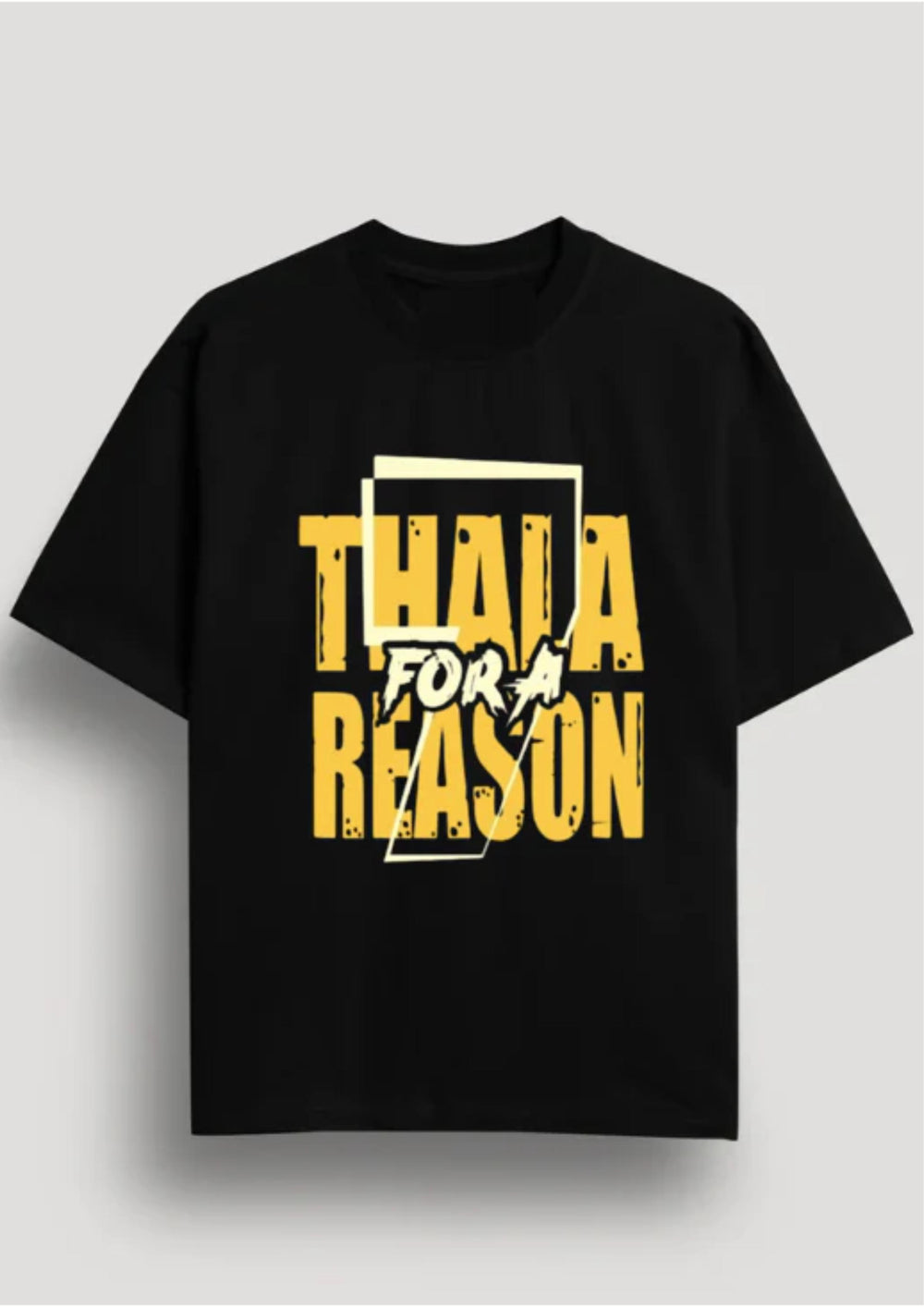 THALA BLACK OVERSIZED T-SHIRT