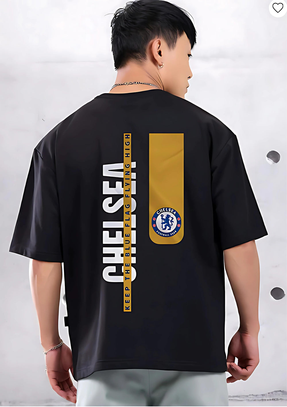 CHELSEA BLACK OVERSIZED T-SHIRT