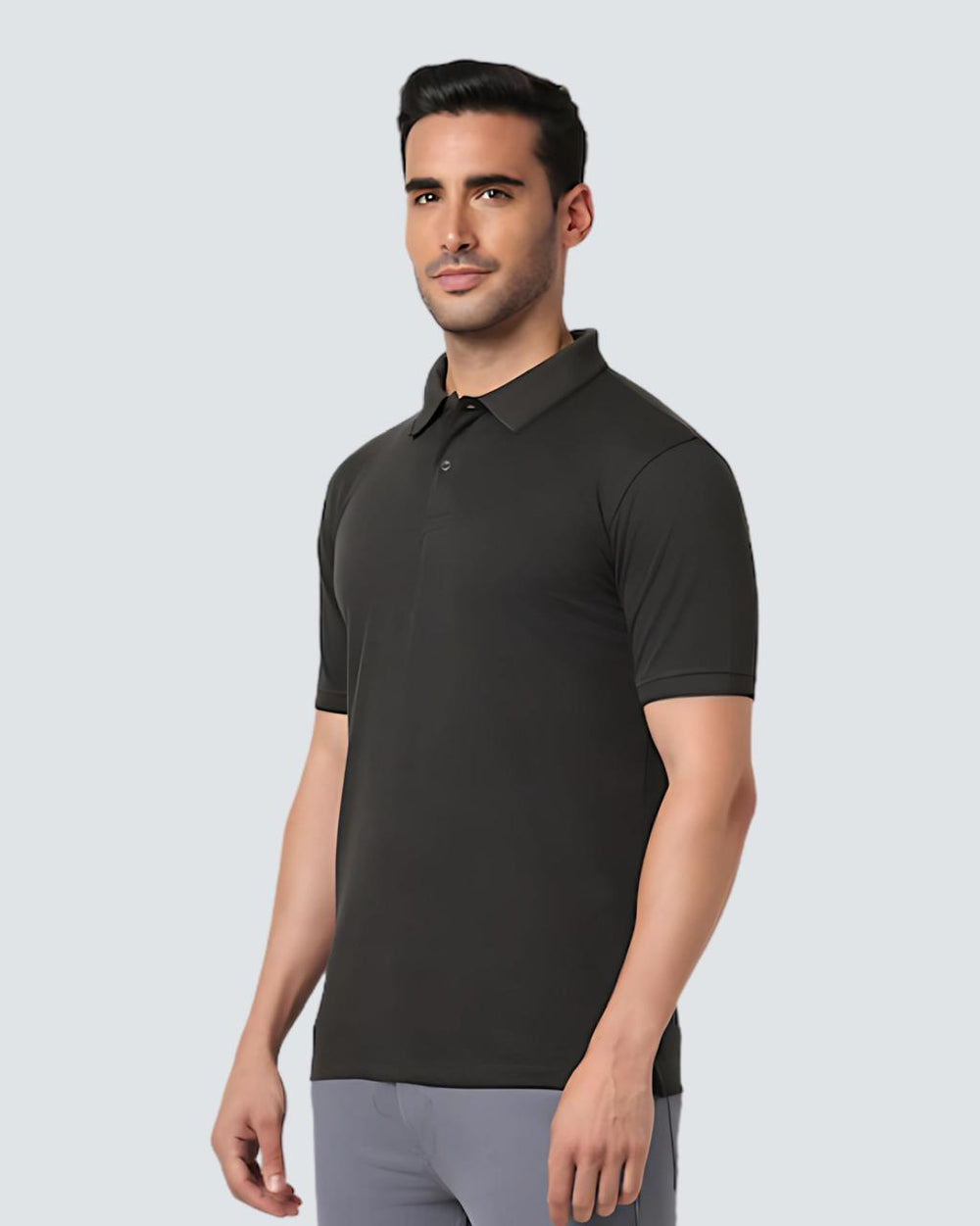 Heganwalk Men’s Polo T-Shirt – Pack of 2 ( Black, Grey )