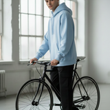 Classic Solid Hoodie: Light Blue