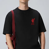 LIVERPOOL FC Black OVERSIZED T-SHIRT