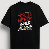 LIVERPOOL FC Black OVERSIZED T-SHIRT