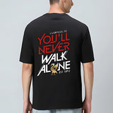 LIVERPOOL FC Black OVERSIZED T-SHIRT