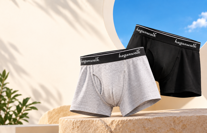 Heganwalk Pack of 2 Pocket Trunks Grey/Black