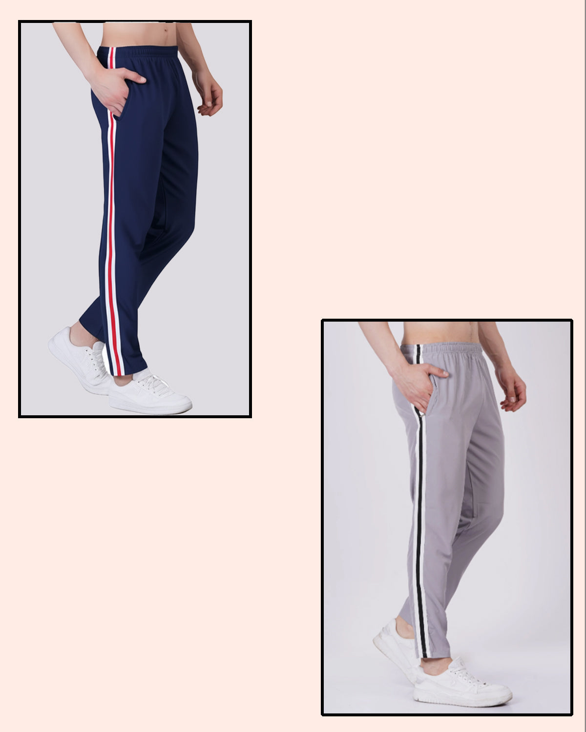 Combo G/N.Blue Rapid-Dry Sports Track Pant