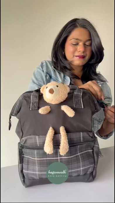 WalkBag Teddy Check / Black