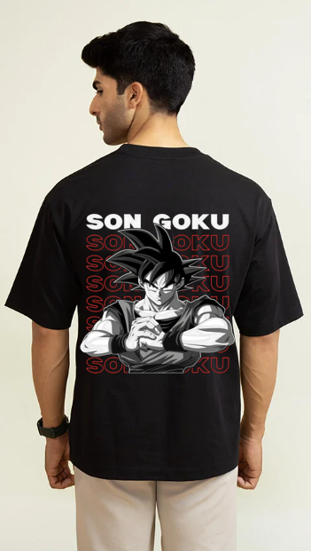 Goku Son Black oversized T-shirt