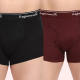 X-POP Mehroon/Black Trunks Pack Of 2 HW